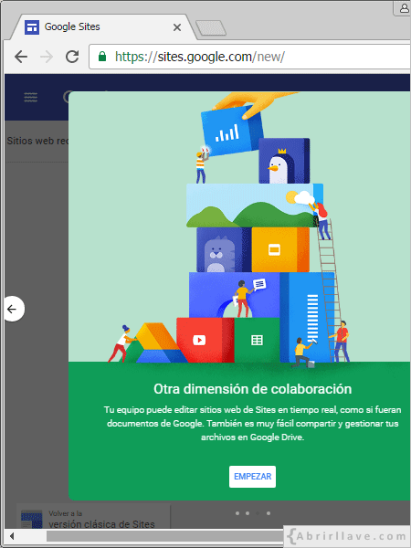 Otra dimensión de colaboración en Google Sites.